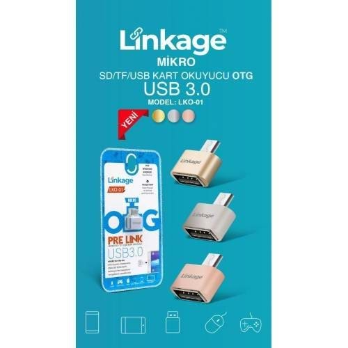 LKO-01 LİNKAGE MICRO USB OTG KABLO ÇEVİRİCİ