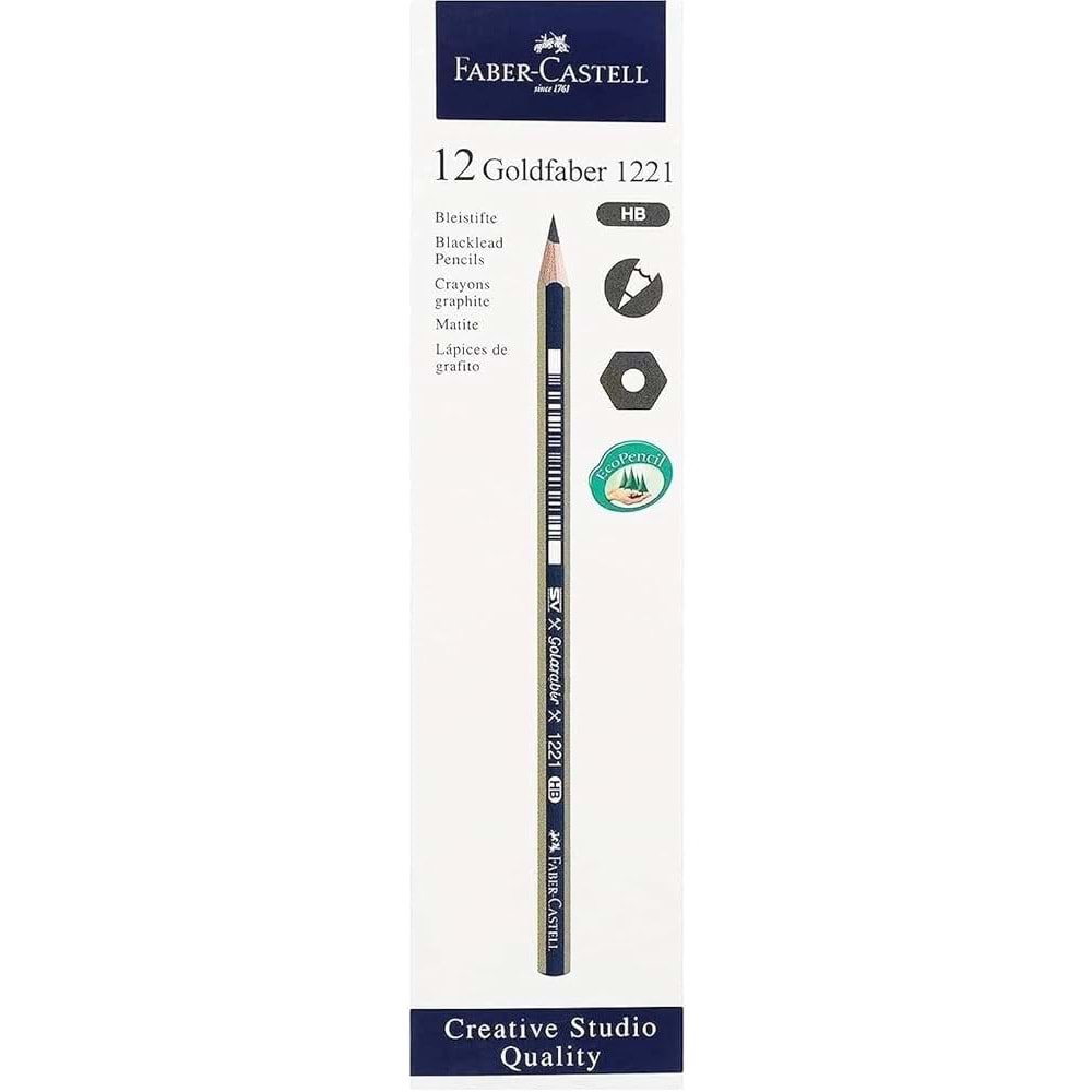 FABER 1221 DERECELİ KURŞUN KALEM 2B *12