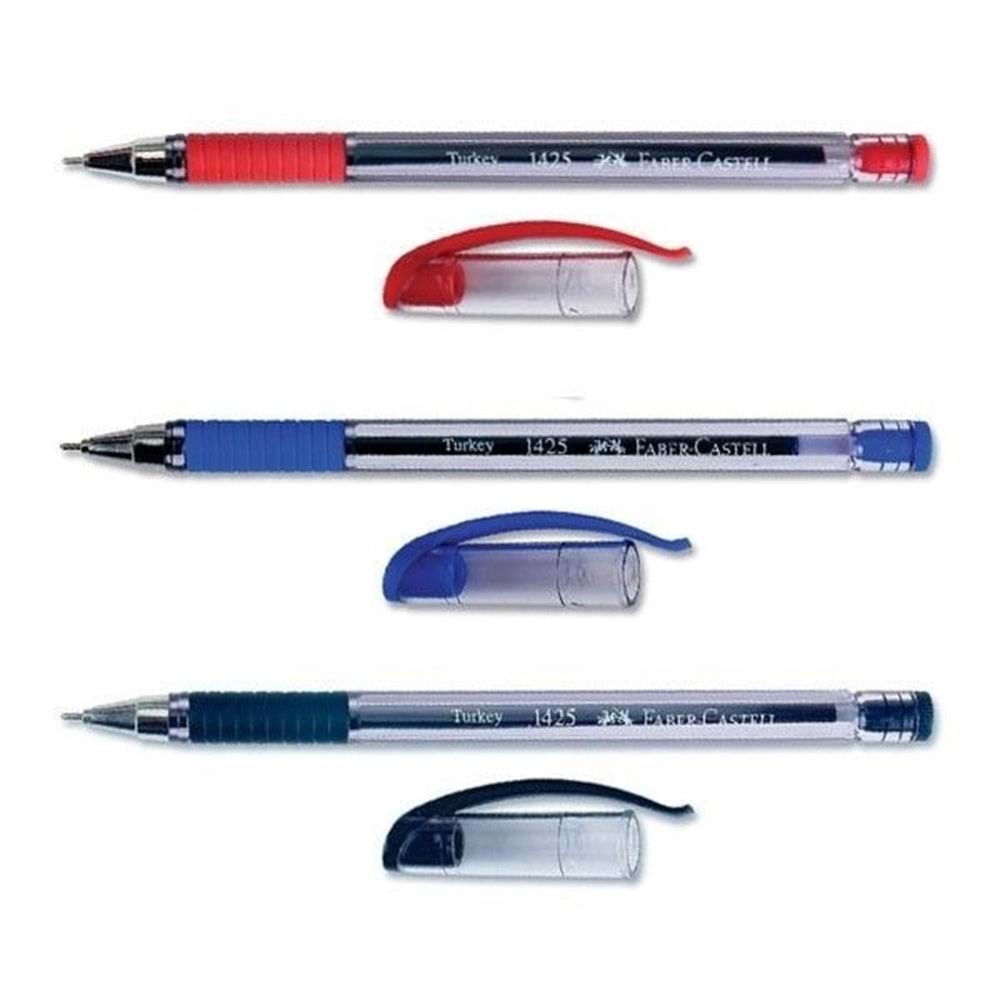 FABER 1425 İĞNE UÇ TÜKENMEZ KALEM MAVİ*10