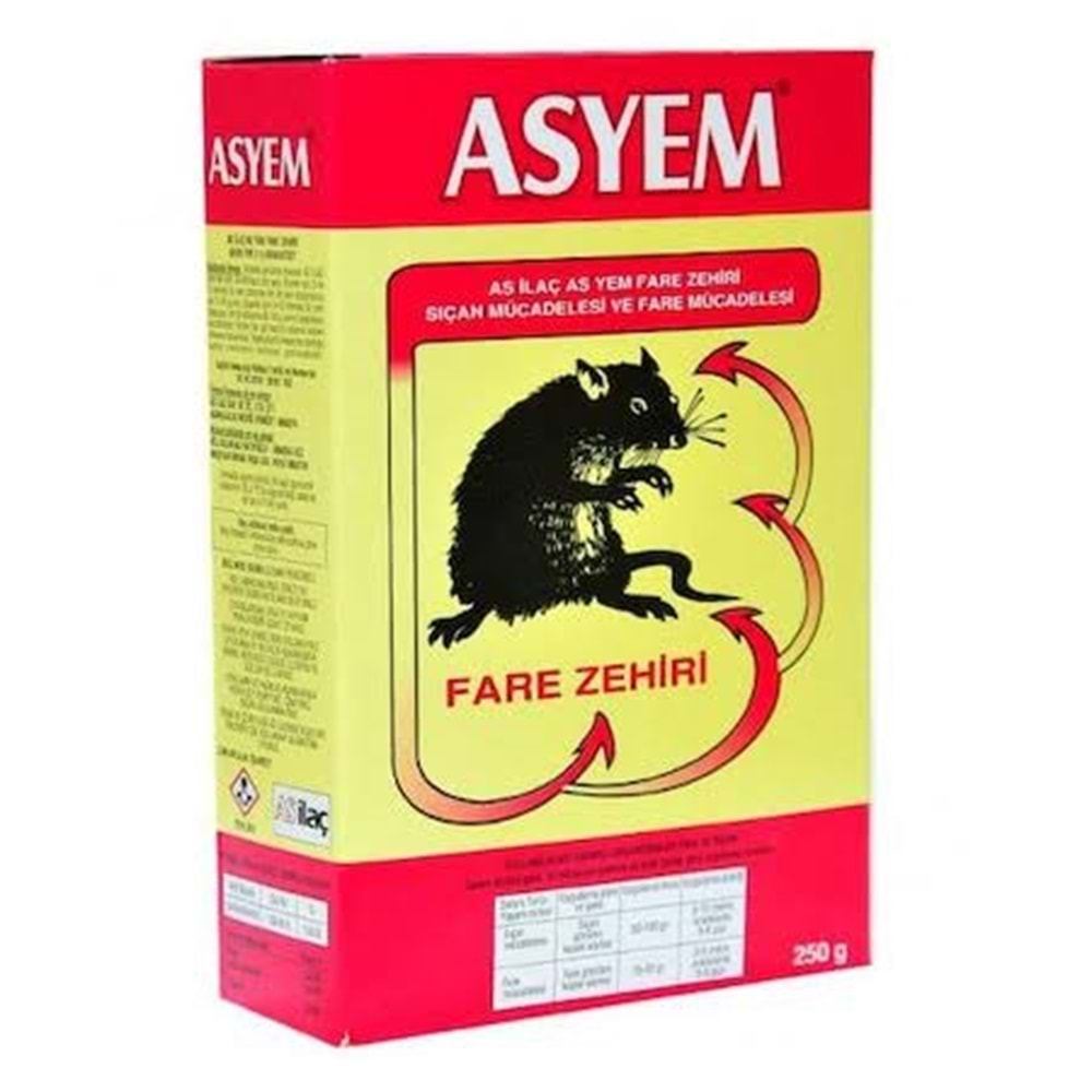 ASYEM FARE ZEHİRİ 250GR*100