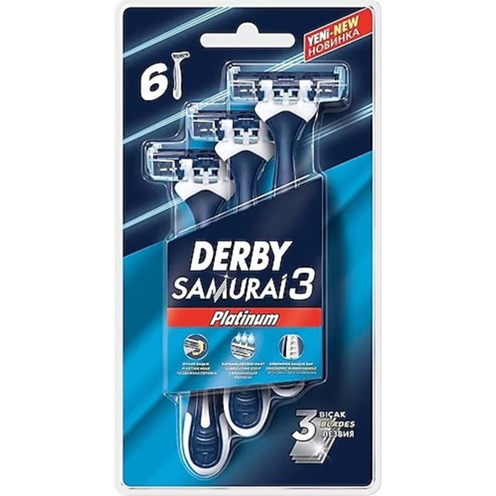 DERBY SAMURAİ3 PLATINUM 6LI BLİSTER*9