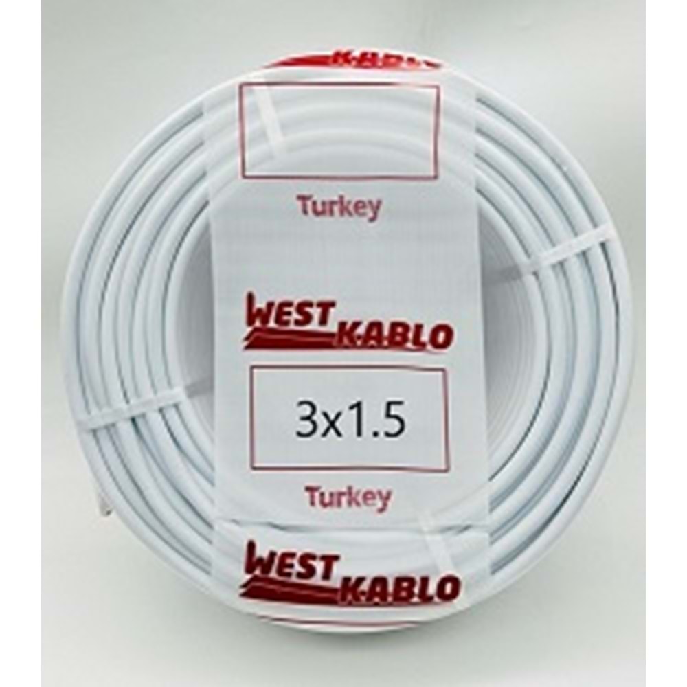 WEST KABLO TTR 3X1.50 MM*100