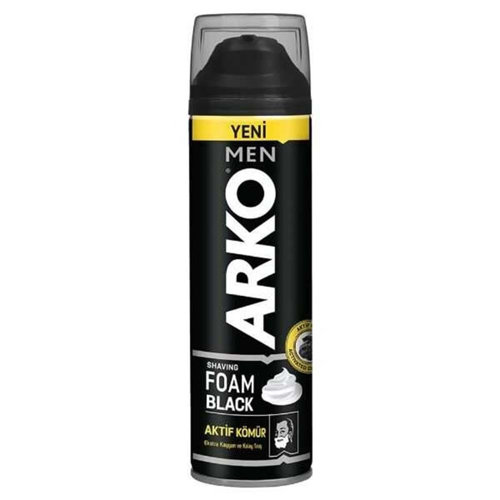 ARKO TRAŞ KÖPÜK 200 ML BLACK*6*24