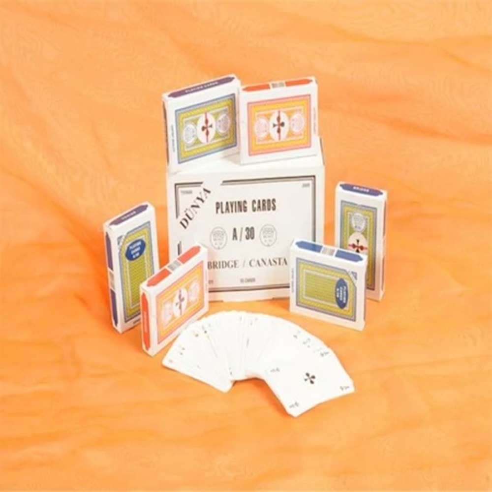 PLAYING A/30 DÜNYA OYUN KAĞIDI *12