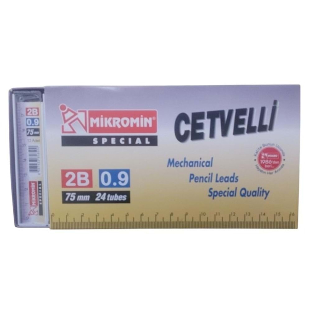 MİKRO M-750 0.9 KALEM UÇ 75MM CETVELLİ MİN *24