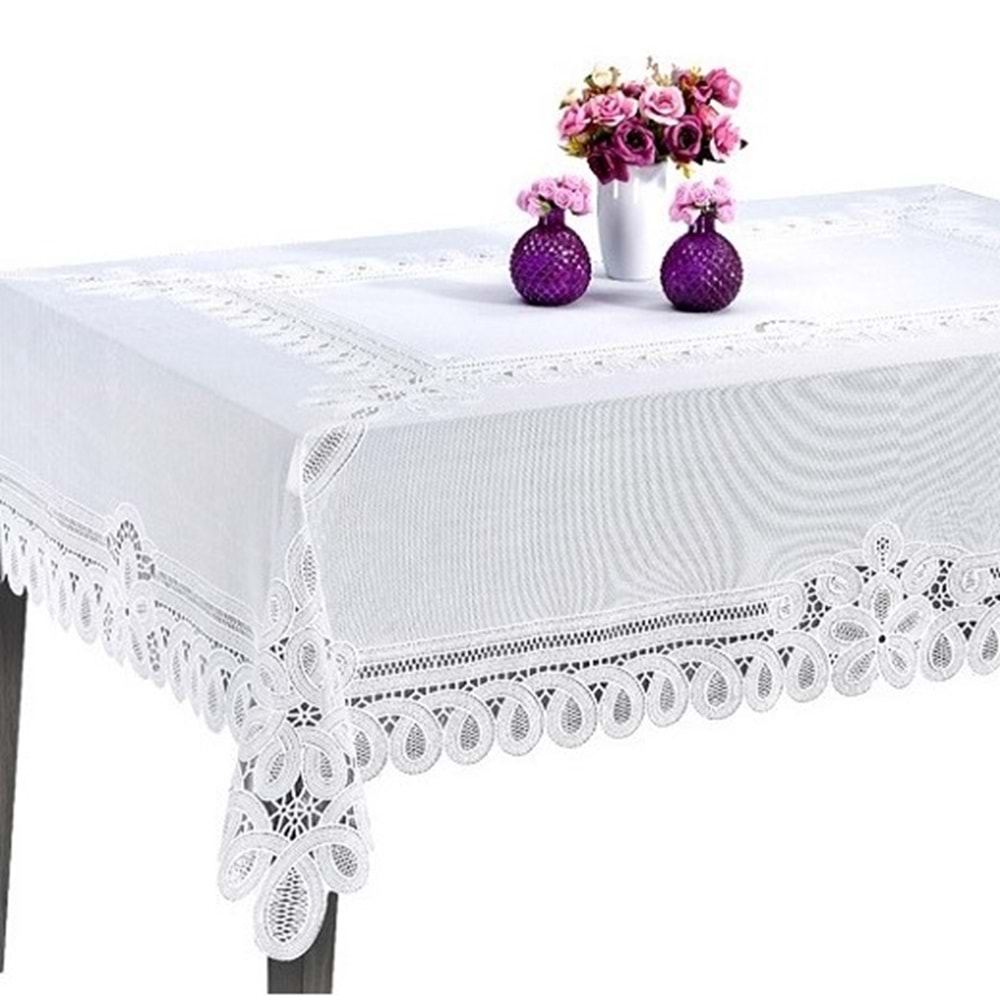 120X152 GZM DECOLACE DANTEL KOPMALI 10LU*2 MASA ÖRTÜSÜ
