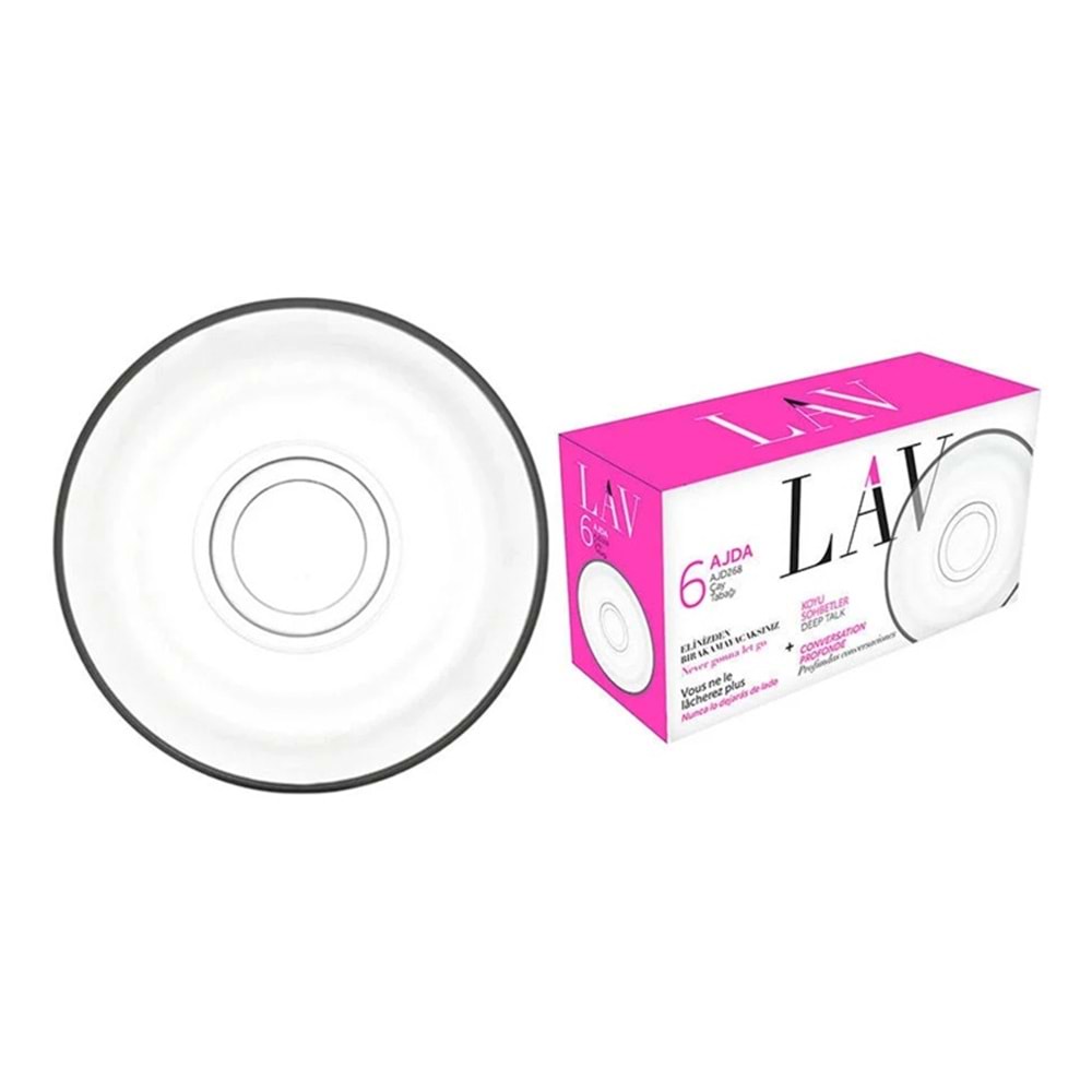 LAV AJD268F AJDA ÇAY TABAK 6LI*12