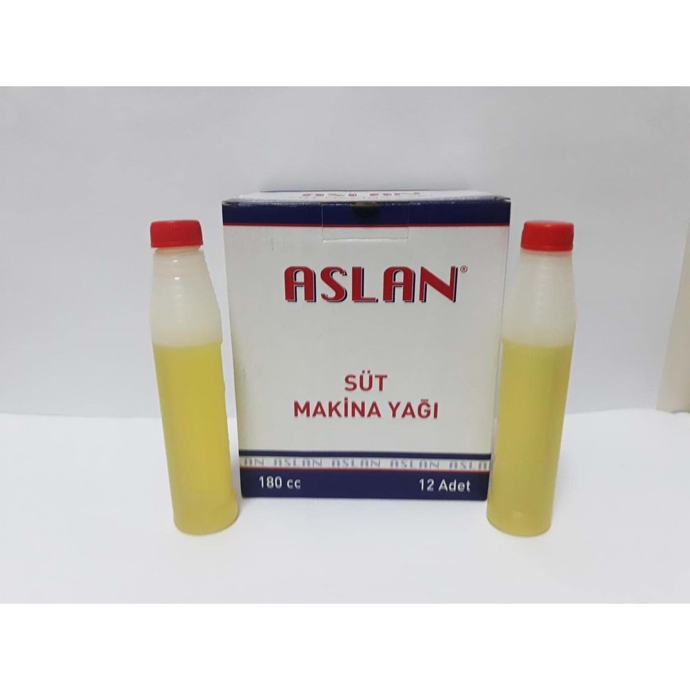 ASLAN SÜT MAKİNA YAĞI 180 CC*12*96