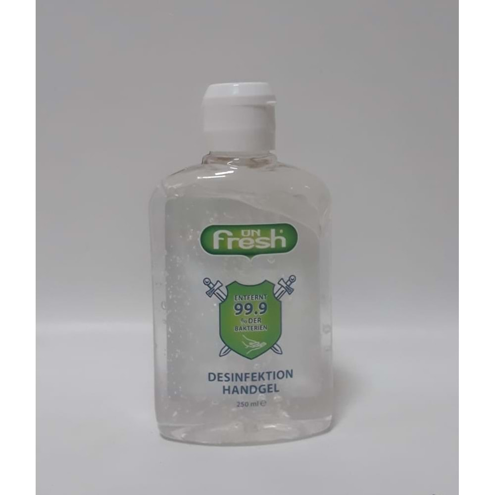 ÜN FRESH EL DEZENFEKTANI 250 ML jel*24