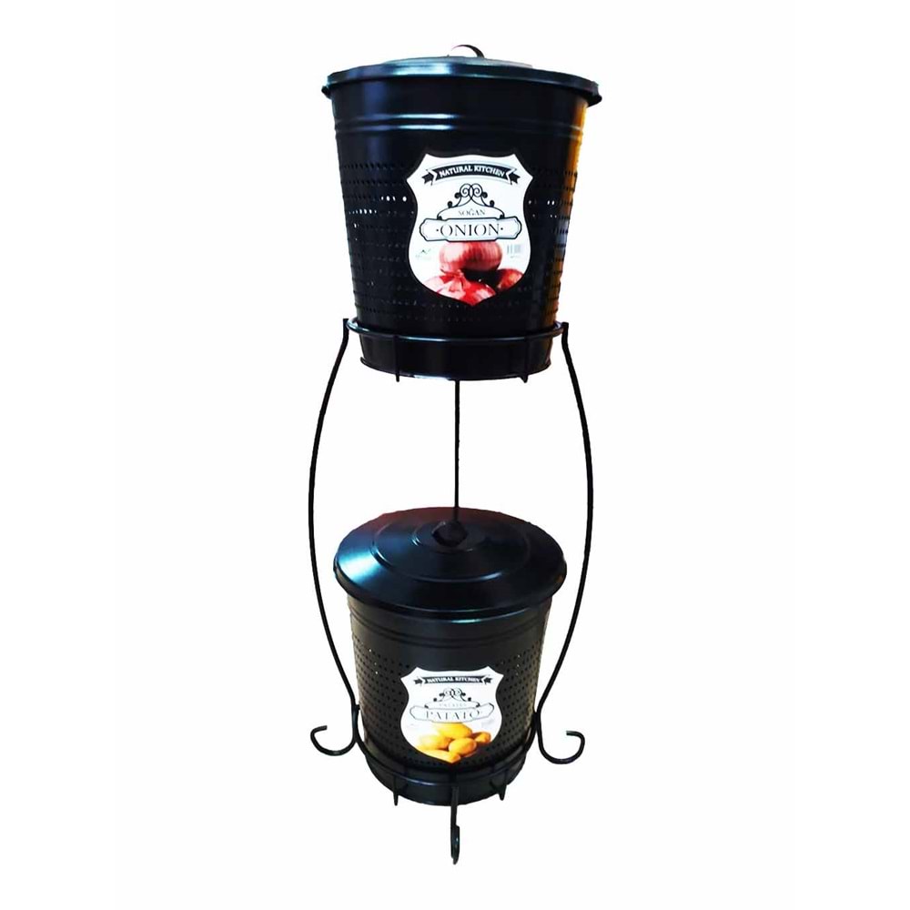 METAL PATATES SOĞANLIK 2Lİ FİLELİ BÜYÜK