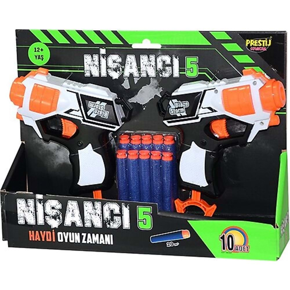 6060 NİŞANCI-5 NERF TABANCA*48