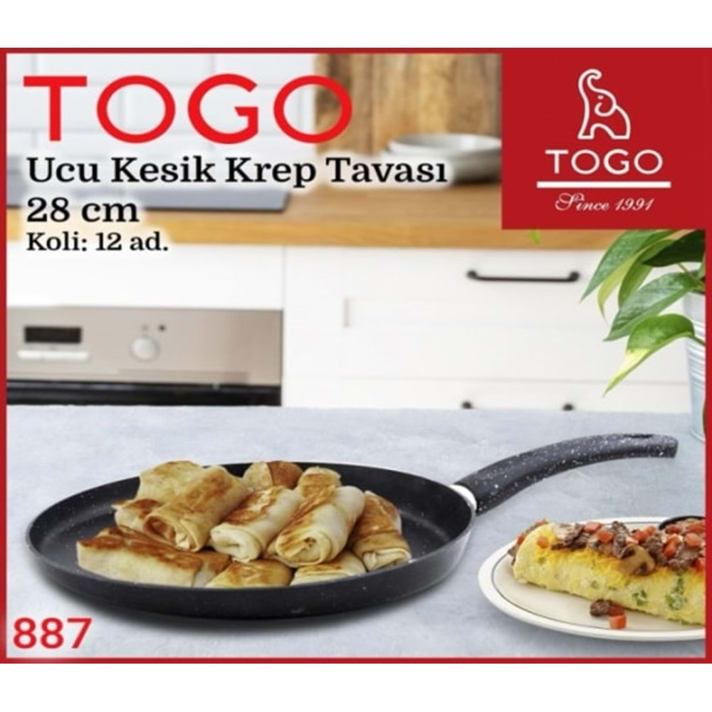 887 TOGO KREP TAVA GRANİT 28 CM*35