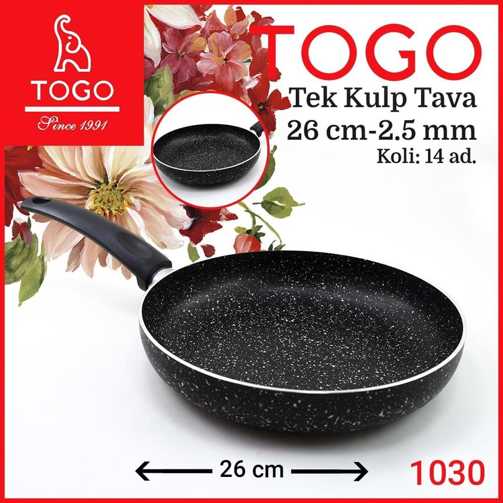 TOGO TAVA GRANİT TEK KULP TAVA 26 CM*14