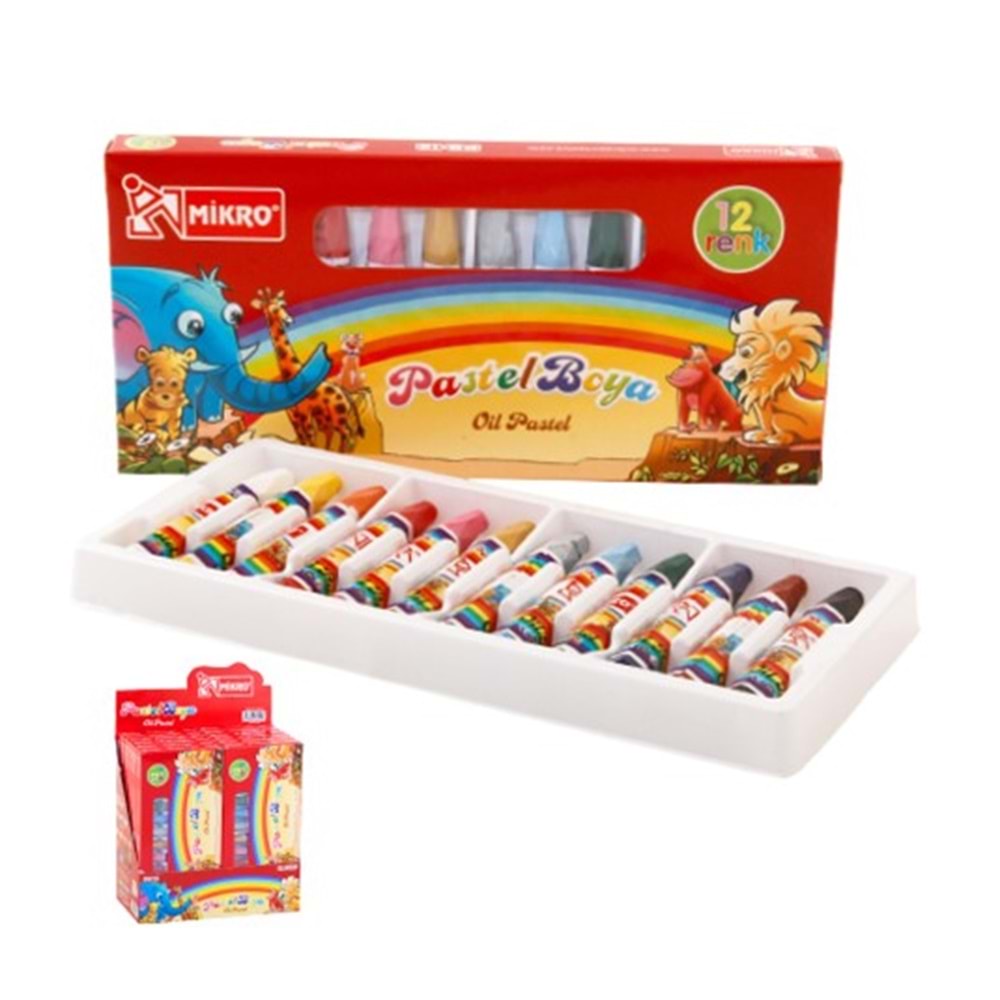 MİKRO PB12N PASTEL BOYA KAPAKLI*12*144