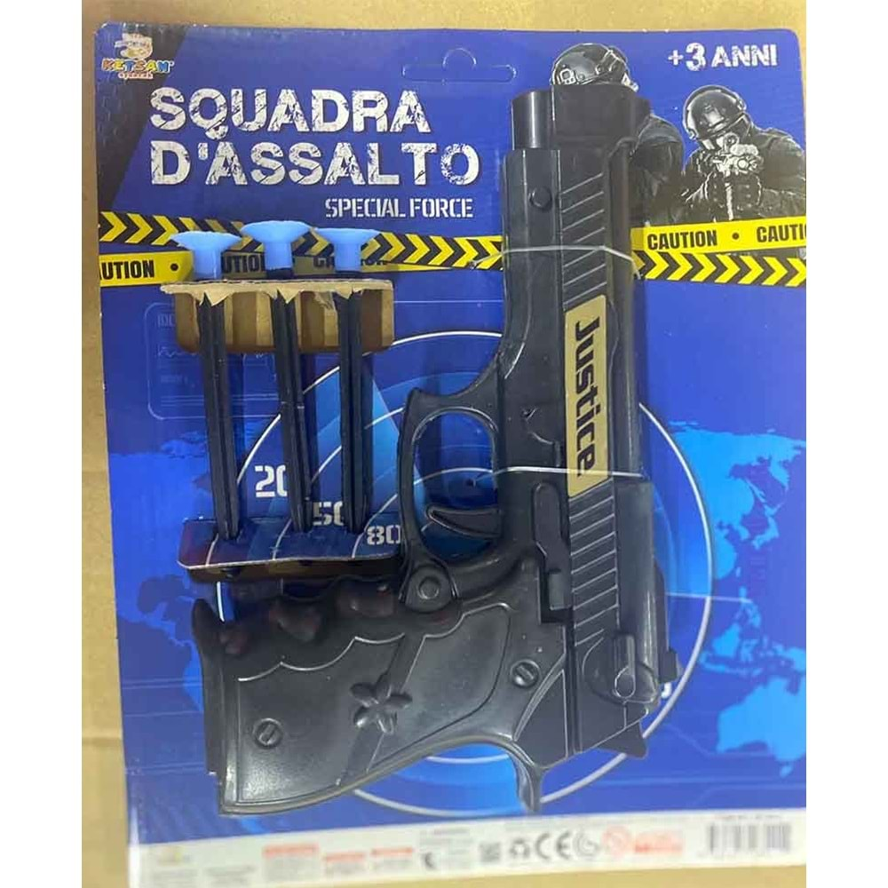 KS941 SQUADRA JUSTİCE OKLU TABANCA KARTELA*140