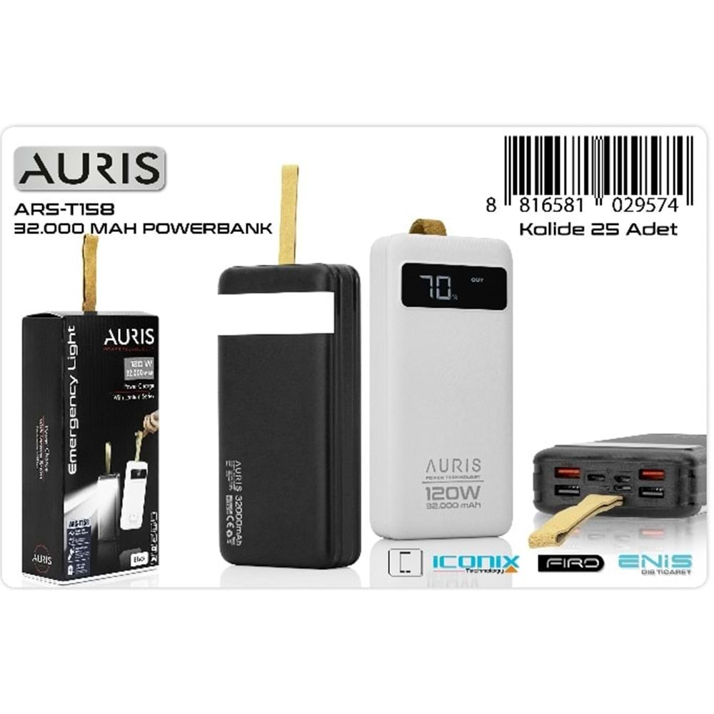 ARS-T158 POWERBANK 120W 32000 mAH