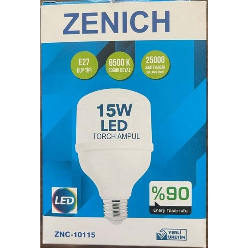 ZNC10115 ZENICH LED AMPUL 15W TORCH*100