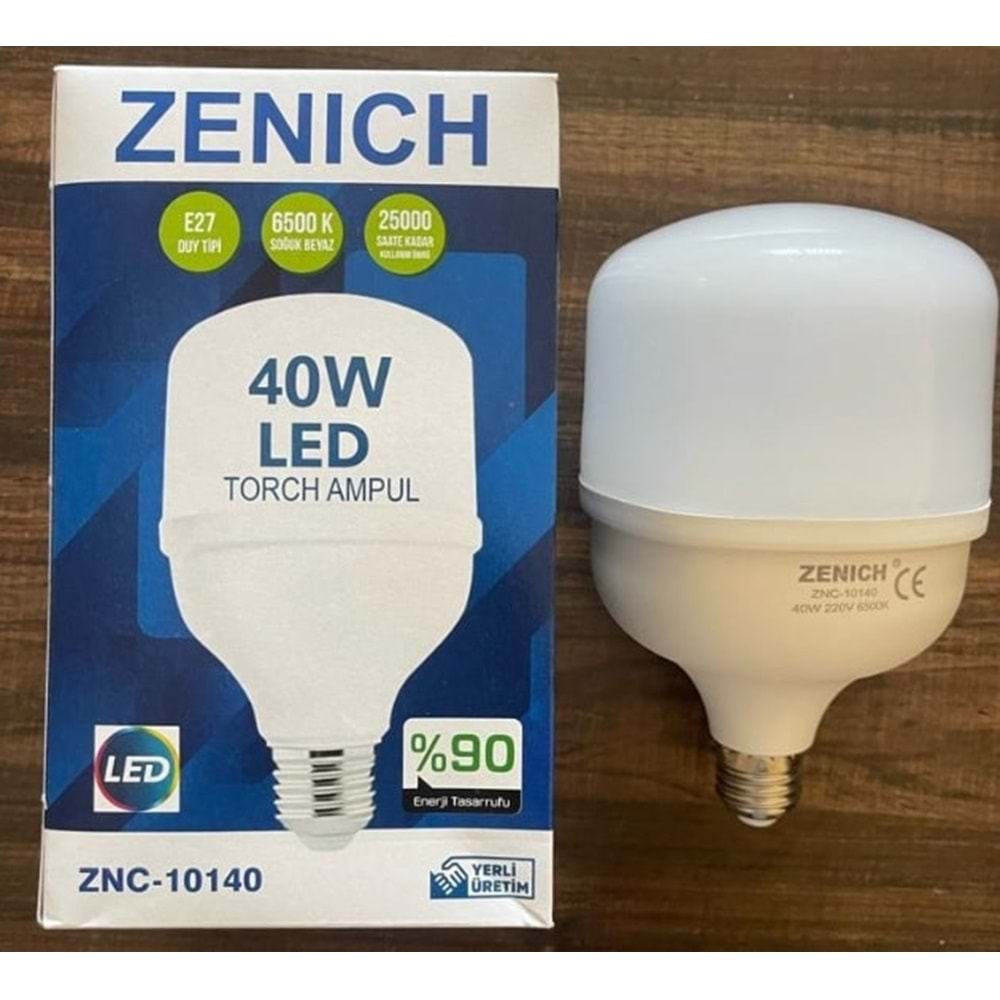 ZENICH ZNC10140 LED AMPUL 40W TORCH*50