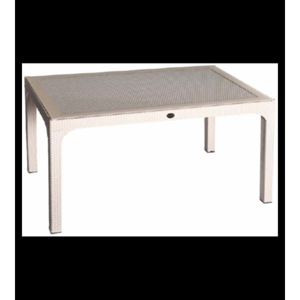 LOTUS GARDEN RATTAN CAMLI MASA 90X150 CAPPUCINO