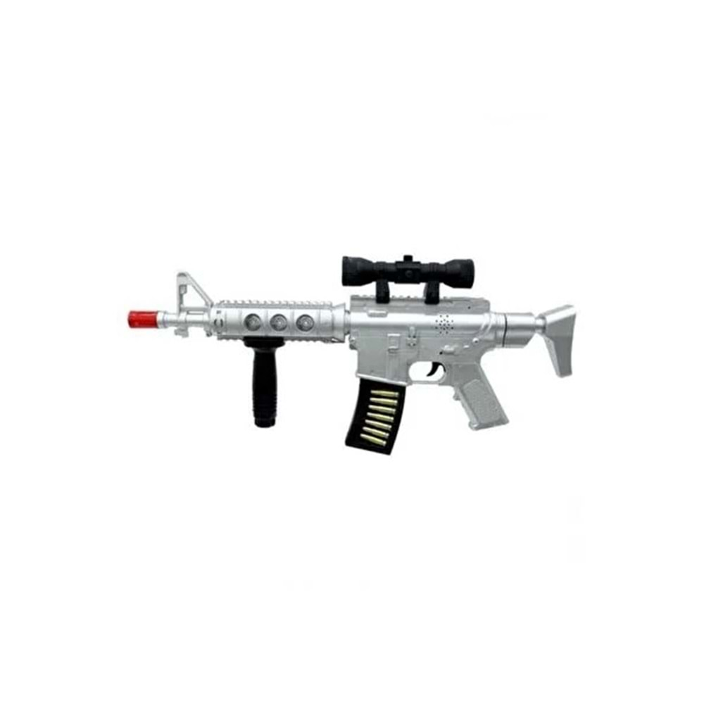 6680 HK416 GUN TÜFEK PİLLİ IŞIKLI SİLAH POŞETLİ*96