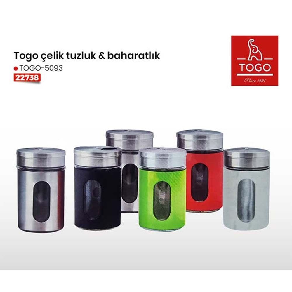 5093 TOGO ÇELİK TUZLUK BÜYÜK BOY*12