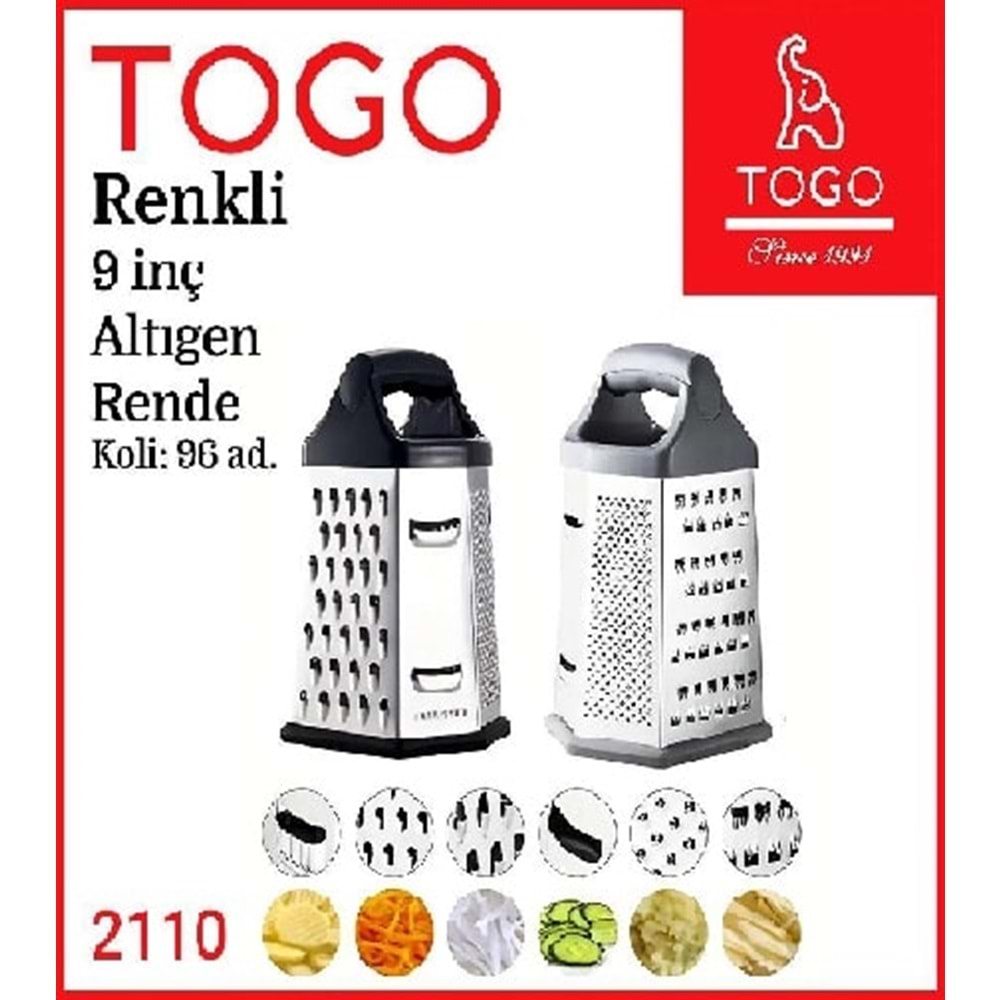 TOGO 2110 GRATER ALTIGEN RENDE 9 İNÇ TURUNCU*96