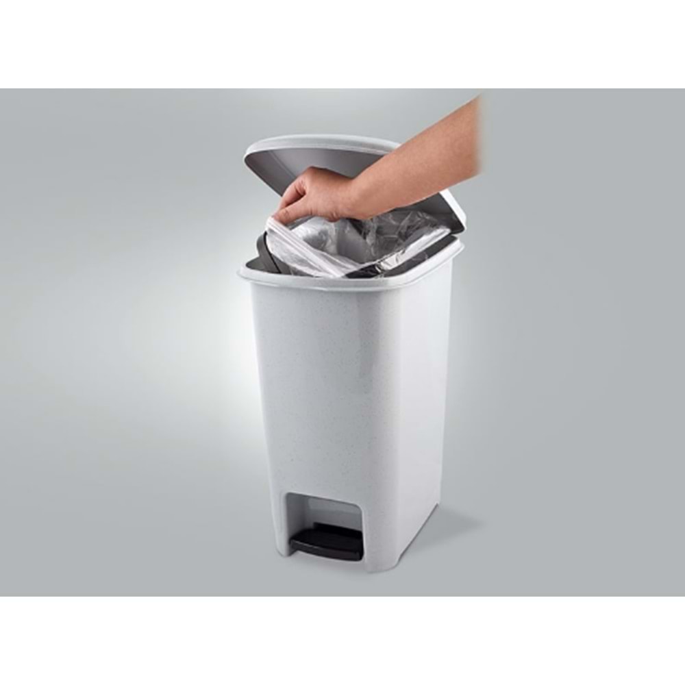 ÜÇSAN M1052 SLİM PEDALLI ÇÖP KOVA 15 LT*12