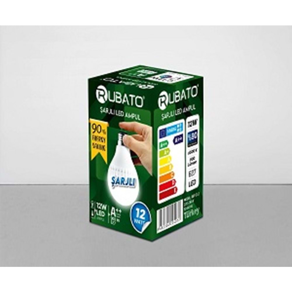RUBATO RBT212 LED AMPUL ŞARJLI 12 W
