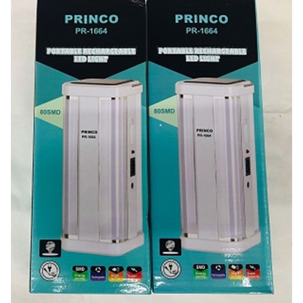 PRINCO PR1664 TAŞINABİLİR ŞARJ EDİLEBİLİR FENER*40
