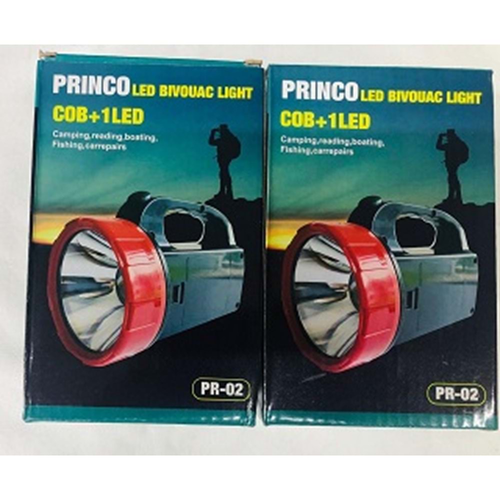 PRINCO PR02 LED BİOVAC IŞIKLI PİLLİ FENER*100