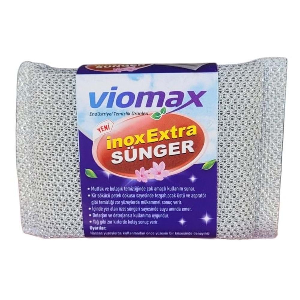 TM785 VİOMAX İNOX EXTRA TEMİZLİK SÜNGERİ 2 Lİ