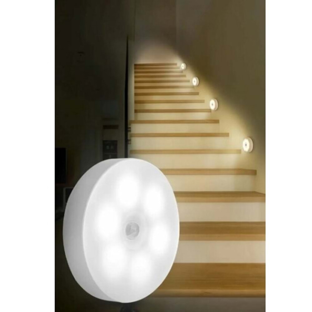 YAKUT 10827 HAREKET SENSÖRLÜ USB ŞARJLI LED IŞIK LAMBA*200