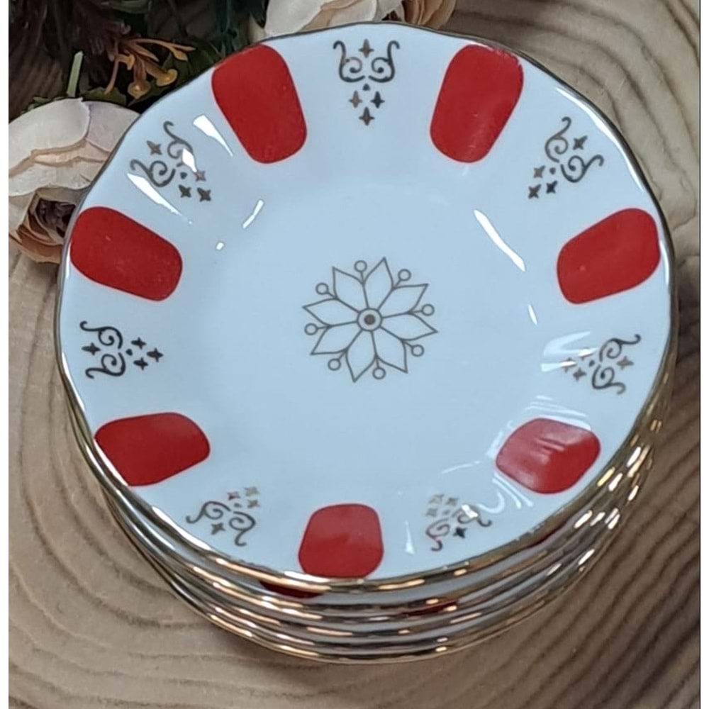 CKR23627 COOKER PORSELEN ÇAY TABAĞI 12 Lİ *18