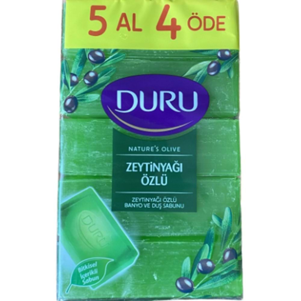 DURU NATURAL OLİVE ZEYTİN YAĞLI BANYO SABUN 750 GR *18