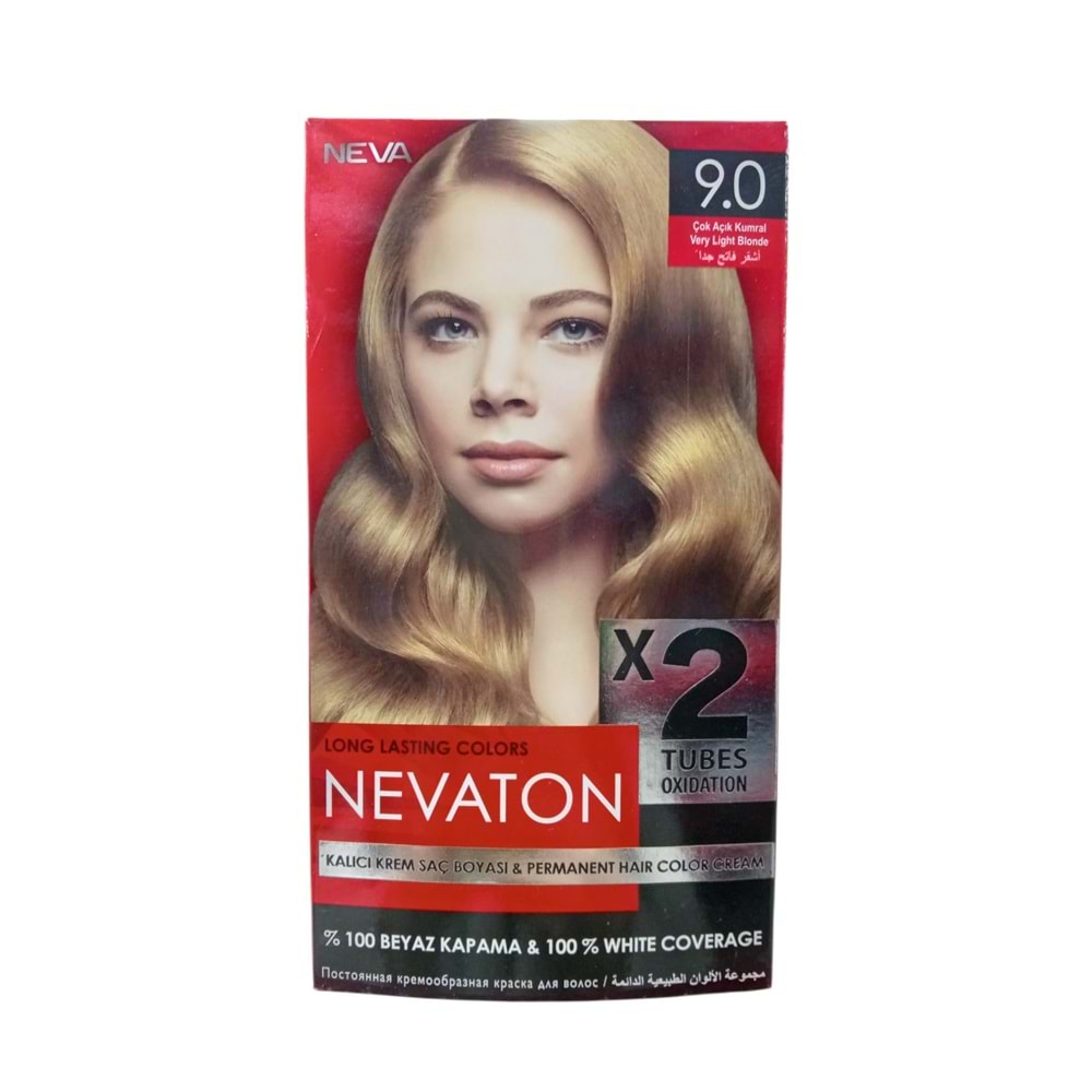 NEVATON SAÇ BOYASI SET 9.0 ÇOK AÇIK KUMRAL