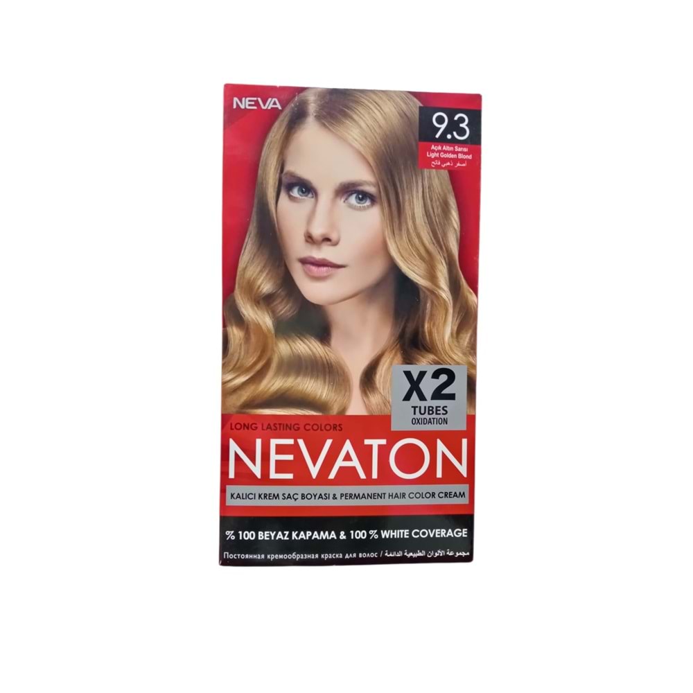 NEVATON SAÇ BOYASI SET 9.3 AÇIK ALTIN SARISI