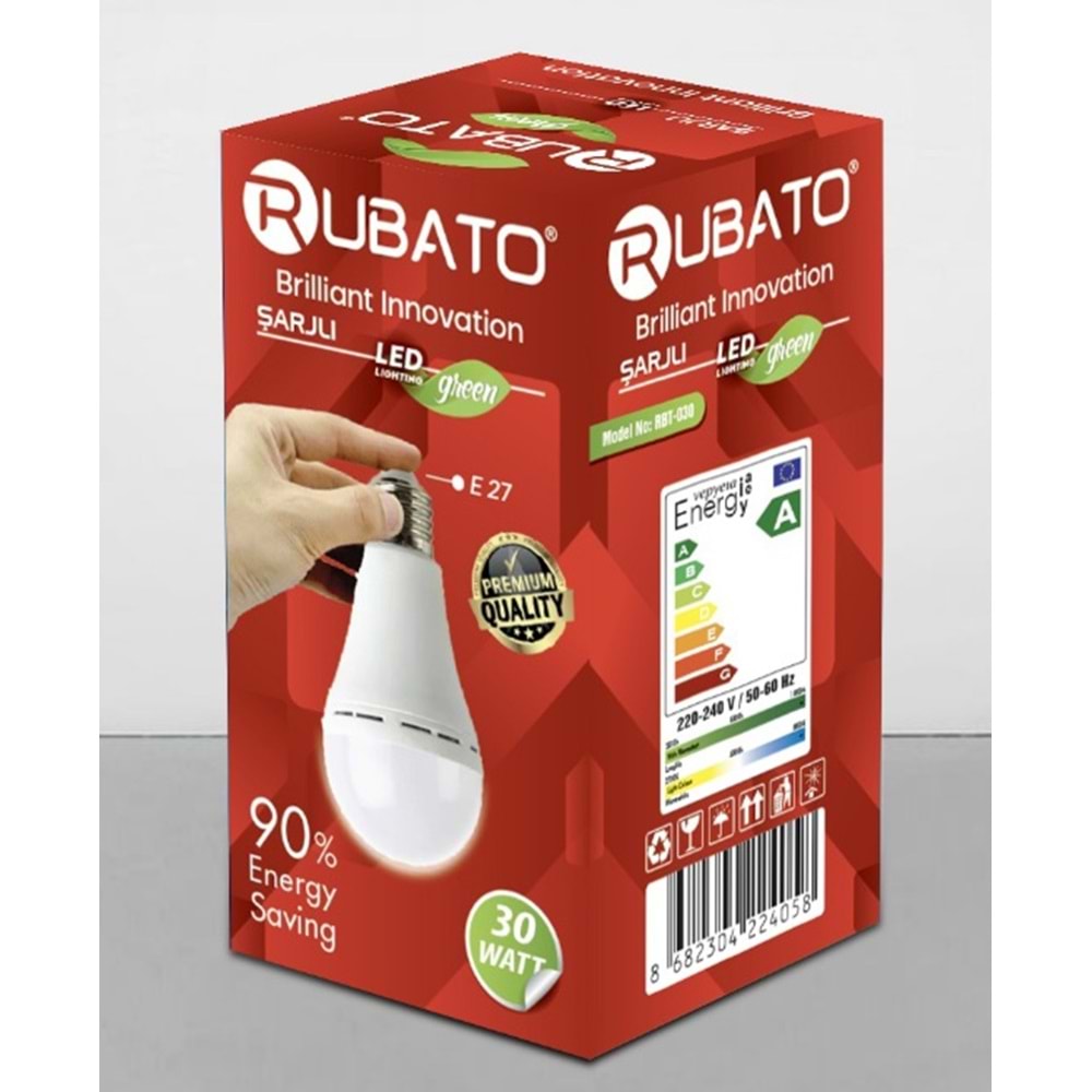 RUBATO RBT030 LED AMPUL ŞARJLI 30 W