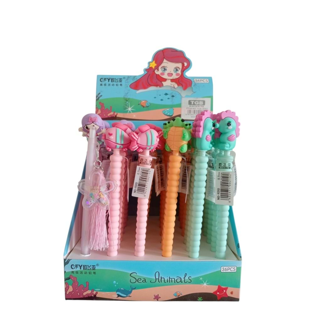 TGB-5085 FİGÜRLÜ/PÜSKÜLLÜ VERSETİL KALEM*36