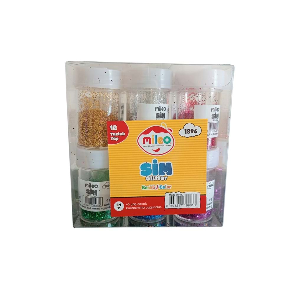 MİLEO 1896 TOZ SİM KARIŞIK RENKLER 8GR TÜP*12