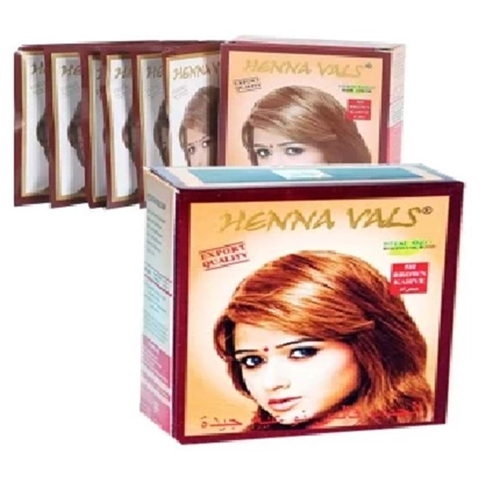 HENNA VALS KINA KAHVERENGİ 6LI *100