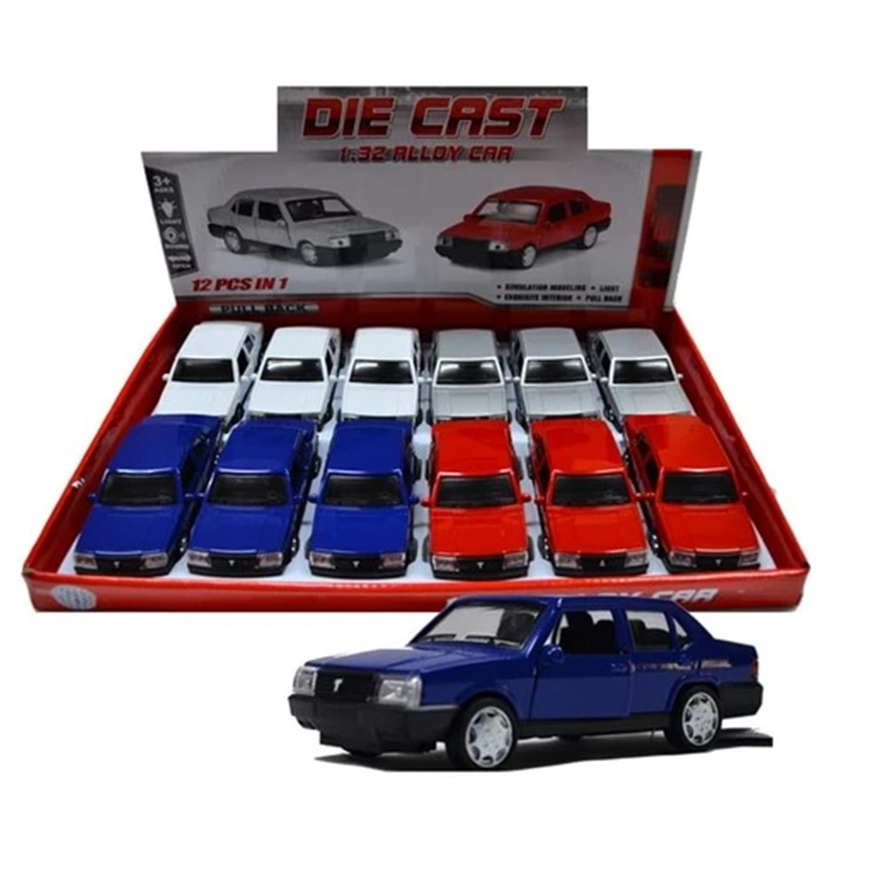 DENİZATI 6632-08 ÇEK BIRAK ARABA (12 Lİ BOX)