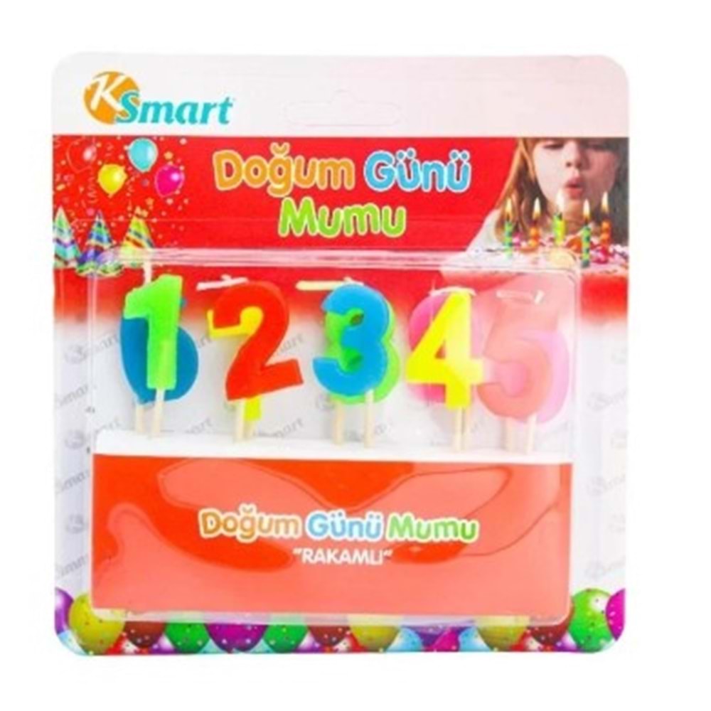 KSMART K5535 DOĞUM GÜNÜ MUMU RAKAMLI*12