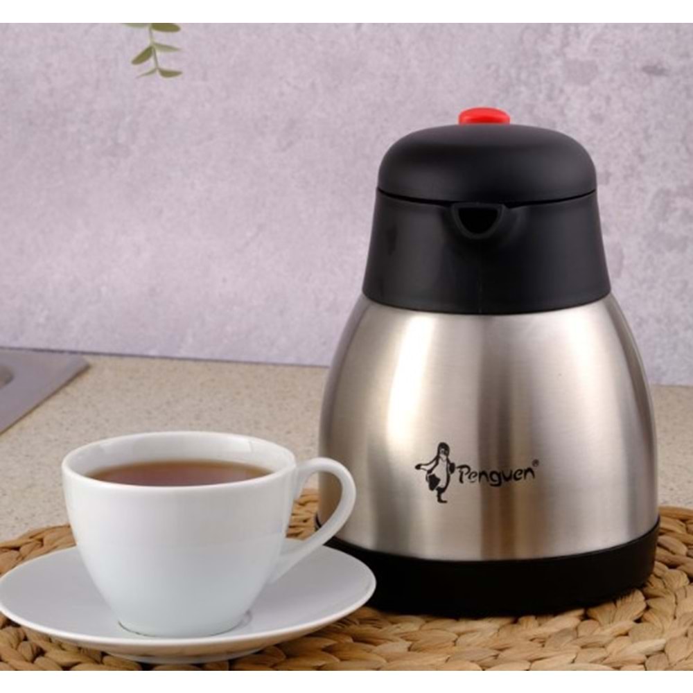 1100P PENGUEN ÇELİK TERMOS TOMBUL 1LT*12