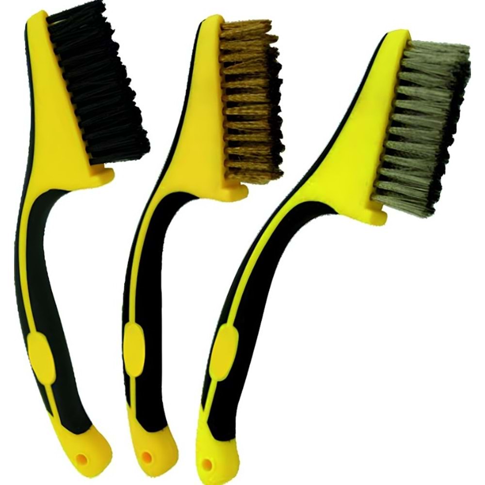 DMX4129 DMAX YASSI TEL FIRÇA SETİ 3LÜ*96