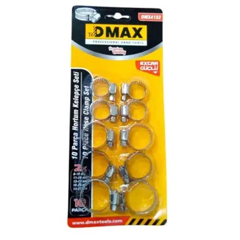 DMX4152 DMAX METAL KELEPÇE SETİ 10 LU*20