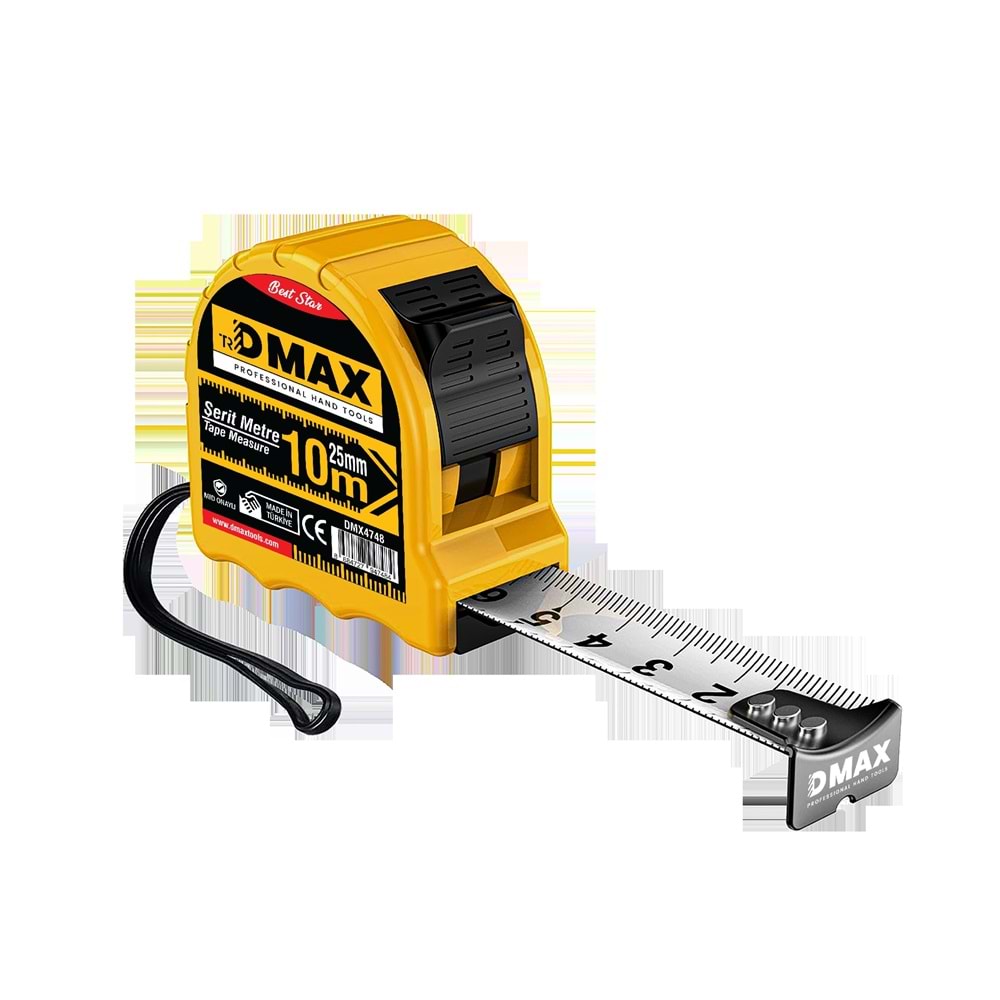 DMX4748 DMAX ŞERİT METRE 10MT 25MM*12