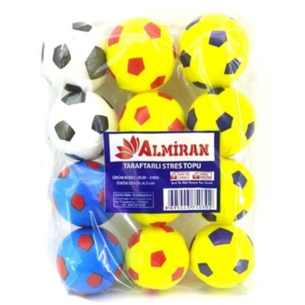 ALM3500 ALMİRAN STRES TOPU TARAFTAR*12
