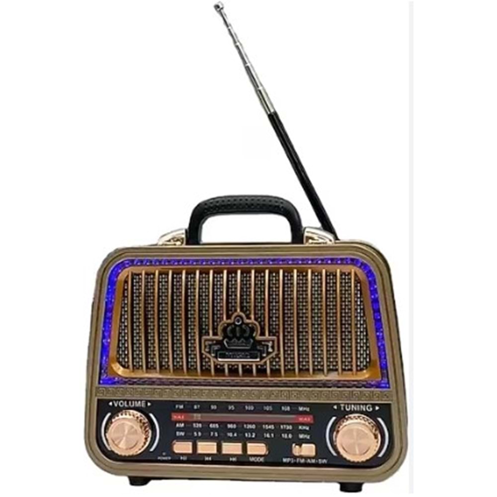 EVERTON RT770 BLUETOOTH RADYO ŞARJLI HAPORLÖR NOSTALJİ