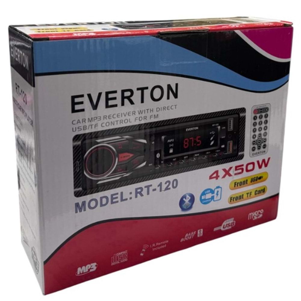 EVERTON RT120 4X50 W BLUETOOTH ARAÇ TEYP