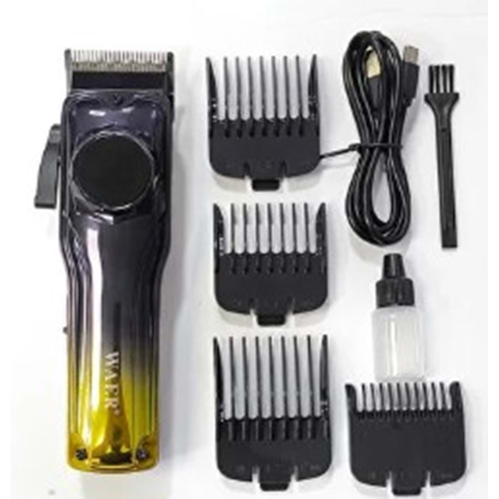 WA070 WAER PROFESYONEL SAÇ SAKAL TRAŞ MAKİNASI DİJİTAL*40